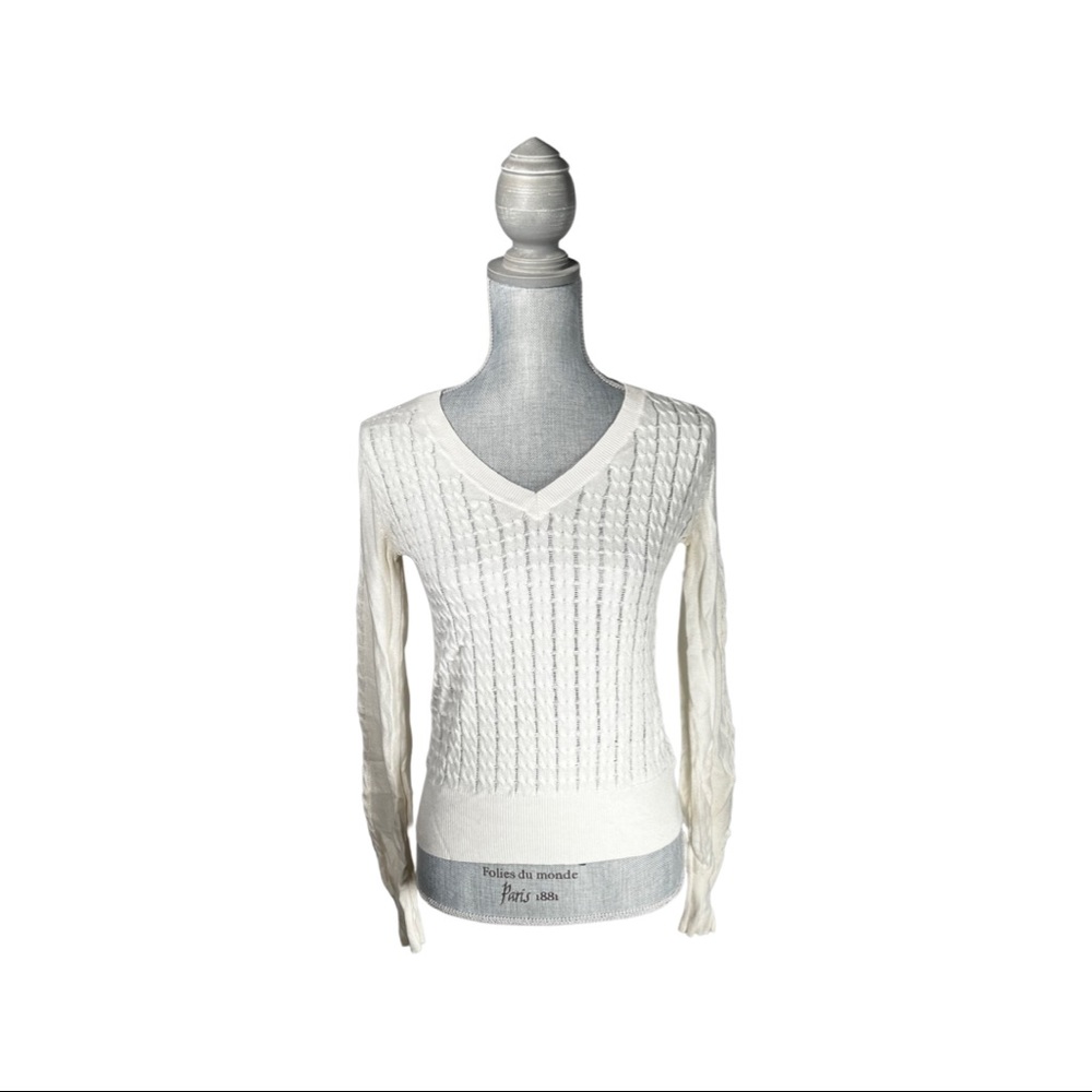 Cable knit sweater